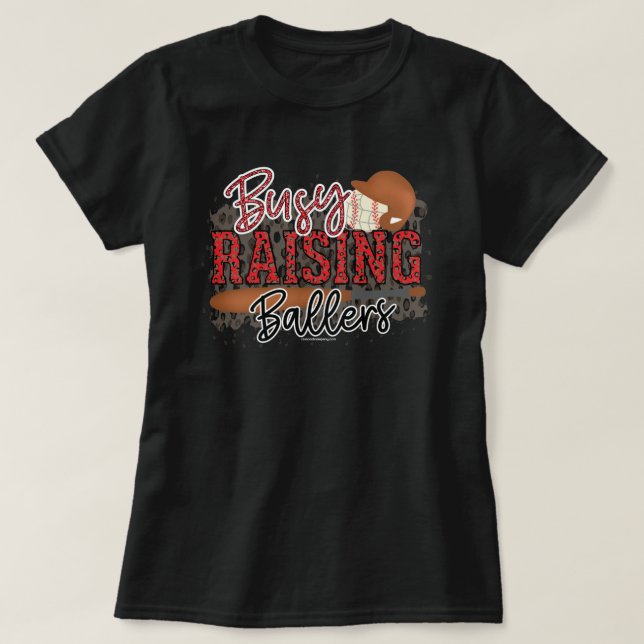 Camiseta Baseball Mom - Camiseta Gráfica Criando A (Frente do Design)
