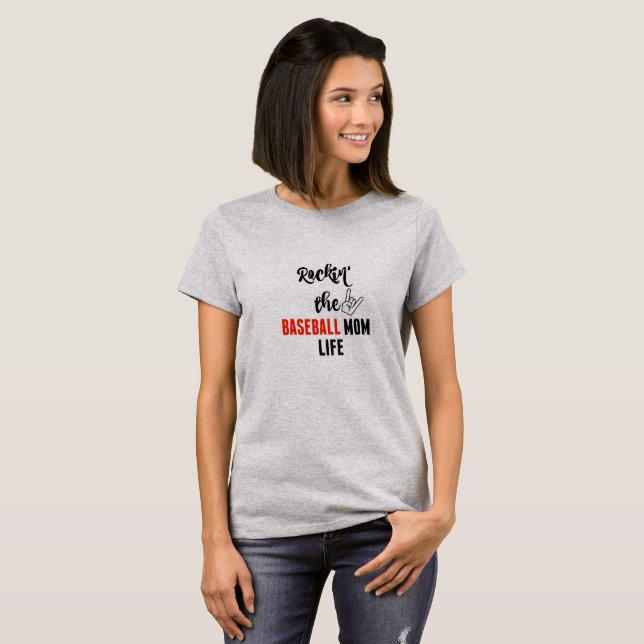 CAMISETA BASEBALL MOM T-SHIRT (Frente Completa)