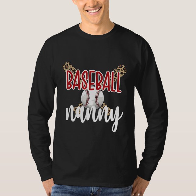 Camiseta Baseball Nanny Grandma Baseball Player Nanny (Frente)