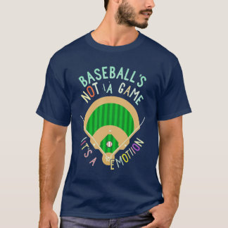 Camiseta baseball não é um jogo é emoção