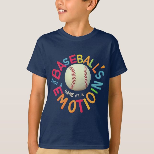 Camiseta baseball não é um jogo é um esporte emocional (Frente)