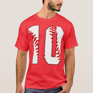 Camiseta Baseball Número 10 10 Baseball Jersey Pl Favorito
