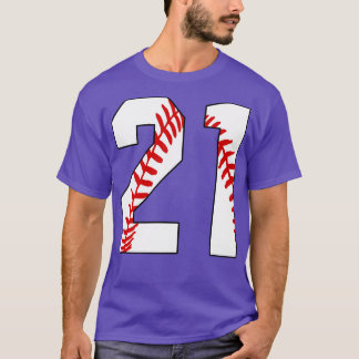Camiseta Baseball Número 21 21 Pl Favorito De Baseball Jers