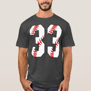 Camiseta Baseball Número 33 33 Pl Favorito De Baseball Jers