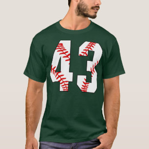 Camiseta Baseball Número 43 43 Shirt Jersey Favori