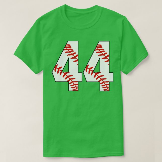 Camiseta Baseball Número 44 44 Pl Favorito De Baseball Jers (Frente do Design)