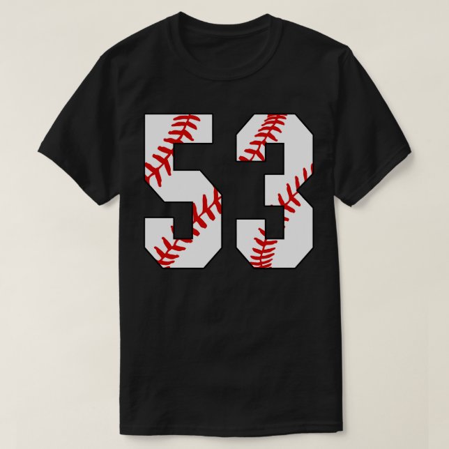 Camiseta Baseball Número 53 53 Pl Favorito De Baseball Jers (Frente do Design)