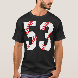 Camiseta Baseball Número 53 53 Pl Favorito De Baseball Jers