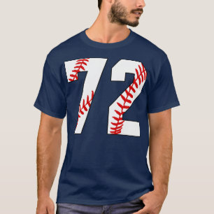 Camiseta Baseball Número 72 72 Pl Favorito De Baseball Jers