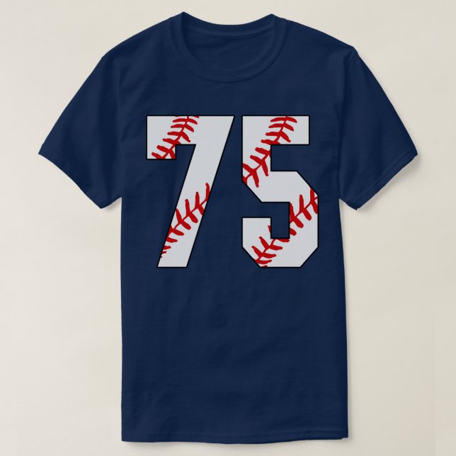 Camiseta Baseball Número 75 75 Pl Favorito De Baseball Jers (Frente do Design)