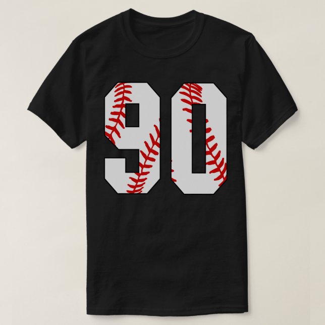 Camiseta Baseball Número 90 90 Baseball Jersey Pl Favorito (Frente do Design)