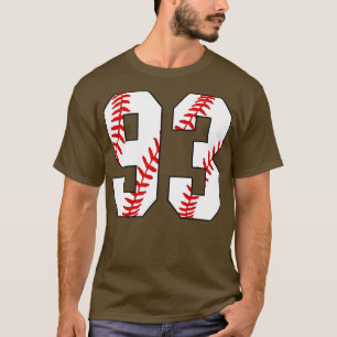 Camiseta Baseball Número 93 93 Pl Favorito De Baseball Jers