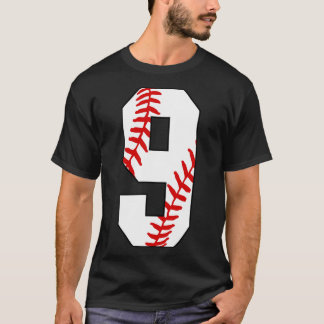 Camiseta Baseball Número 9 9 Jogada Favorita de Baseball Je