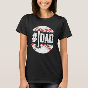 Camiseta Baseball Número Um Pai Filho Baseball Pai