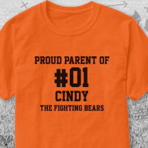 Baseball Orange Black Team