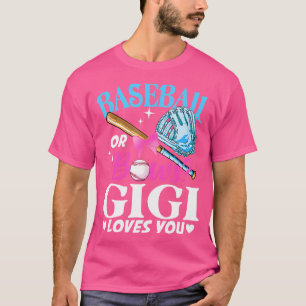 Camiseta Baseball Ou Arcos Gigi Te Ama Gênero Reveal Rosa