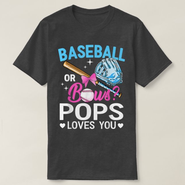 Camiseta Baseball Ou Pop De Arcos Te Ama Sexo Revele Rosa (Frente do Design)