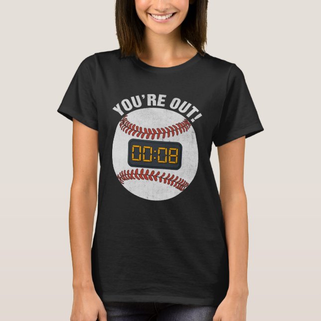 Camiseta Baseball Pitch Clock 15 Seconds Rule Batter Box Do (Frente)