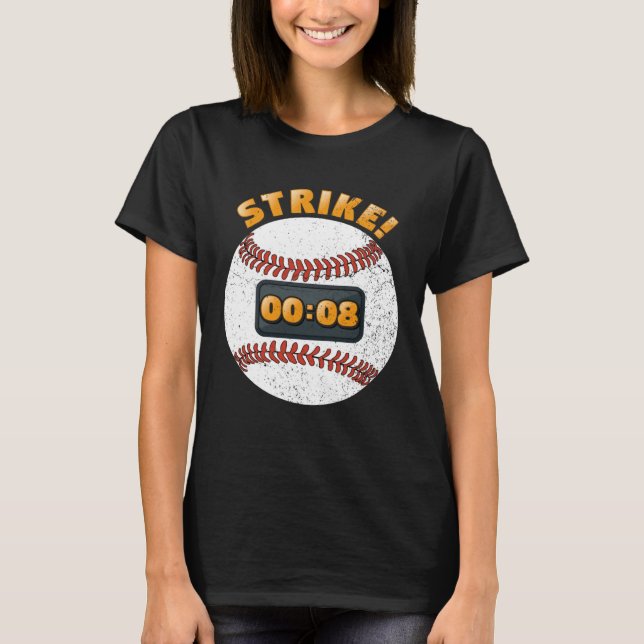 Camiseta Baseball Pitch Clock 15 Seconds Rule Batter Box Do (Frente)