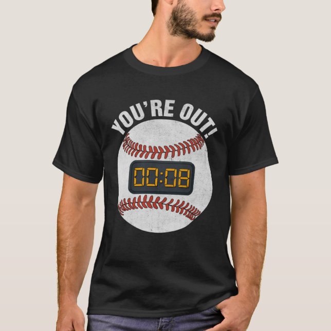 Camiseta Baseball Pitch Clock 15 Seconds Rule Batter Box Do (Frente)