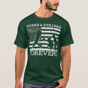 Camiseta Baseball Pitcher Stars e Strikes American Flag G