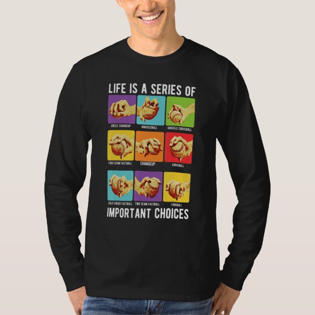 Camiseta Baseball Player Life Is A Series of Important Choi (Frente)