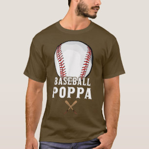Camiseta Baseball Poppa Funny Baseball Grandfather Father D