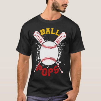 Camiseta Baseball Pops Ball Softball  Fathers Day