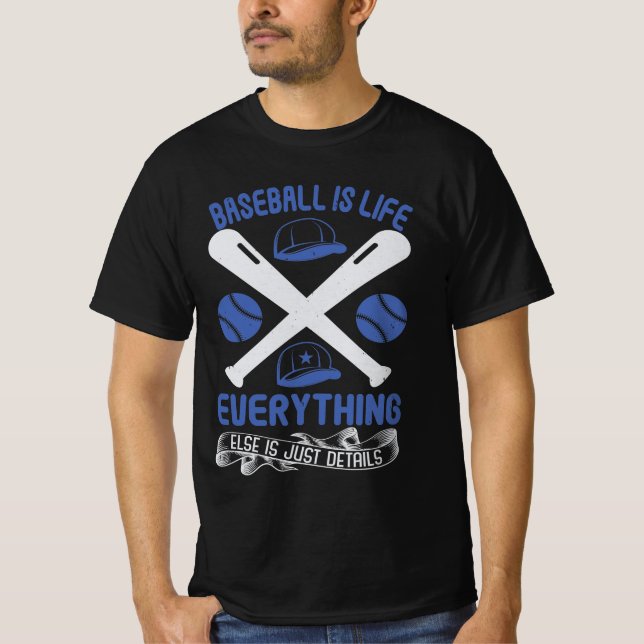 Camiseta Baseball Quotes  Baseball Fan Gift (Frente)