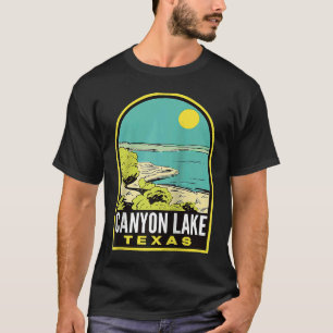 Camiseta Baseball Raglan Viagens vintage do Lago Canyon do 