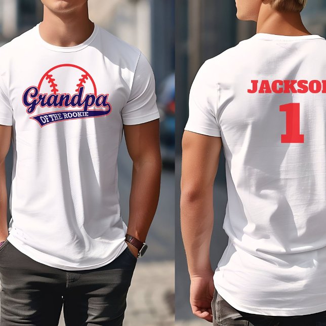 Camiseta Baseball Rookie do Ano do primeiro aniversario Bas (Criador carregado)
