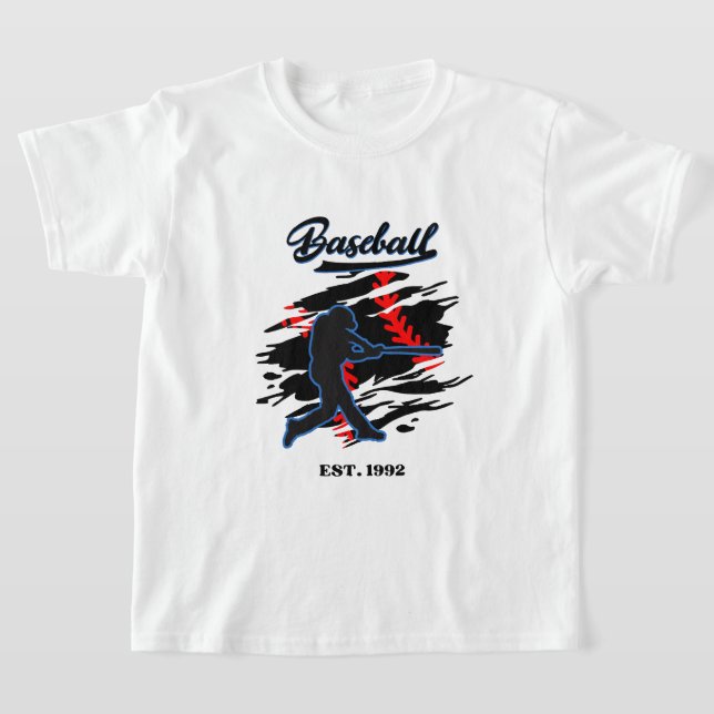 Camiseta Baseball Silhouette Graphic Design – EST. 1992  (Postura )