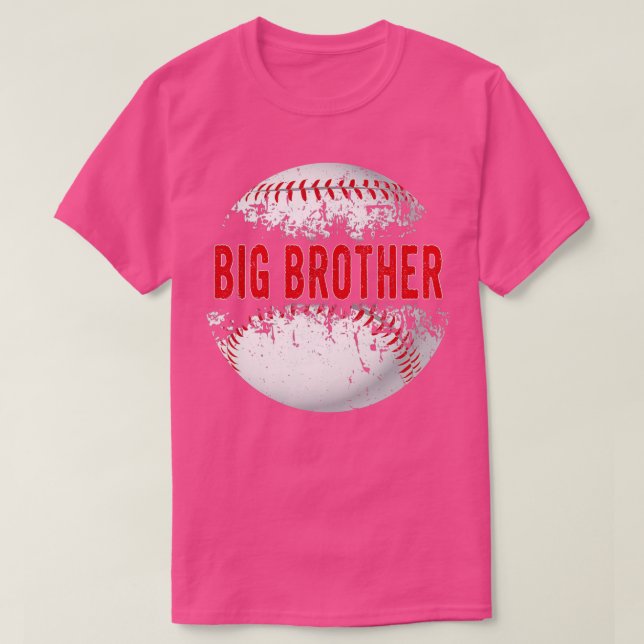 Camiseta Baseball Softball Lover Ball Big Brother Fathers D (Frente do Design)