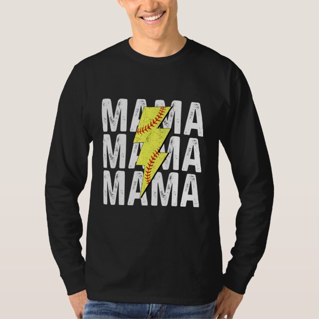 Camiseta Baseball Softball Mom Life Game Day Mama Mothers D (Frente)