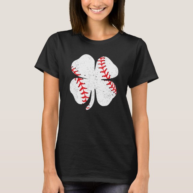 Camiseta Baseball St Patricks Day Boys Men Catcher Pitcher  (Frente)