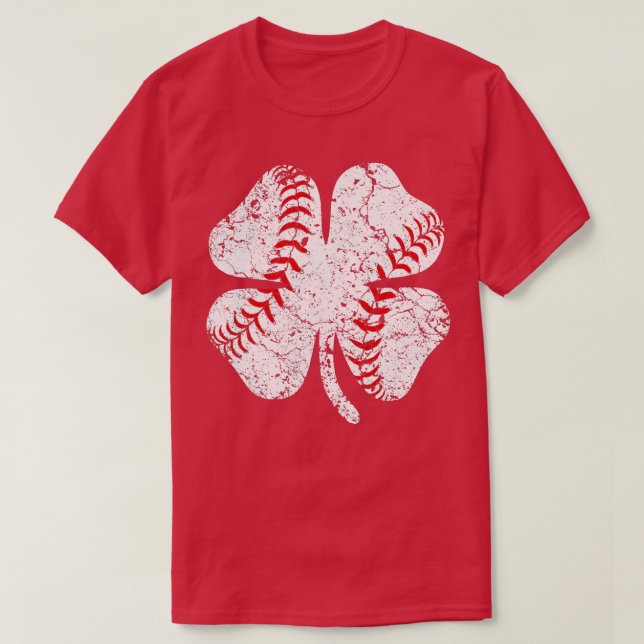 Camiseta Baseball St Patricks Day Boys Men Catcher Pitcher  (Frente do Design)