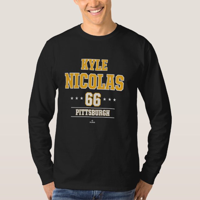 Camiseta Baseball Star Kyle Nicolas Pittsburgh MLBPA (Frente)