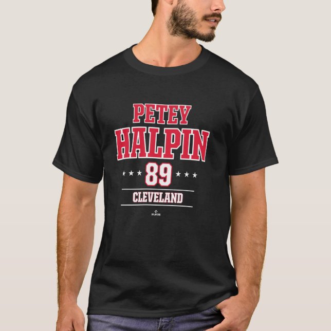 Camiseta Baseball Star Petey Halpin Cleveland MLBPA (Frente)