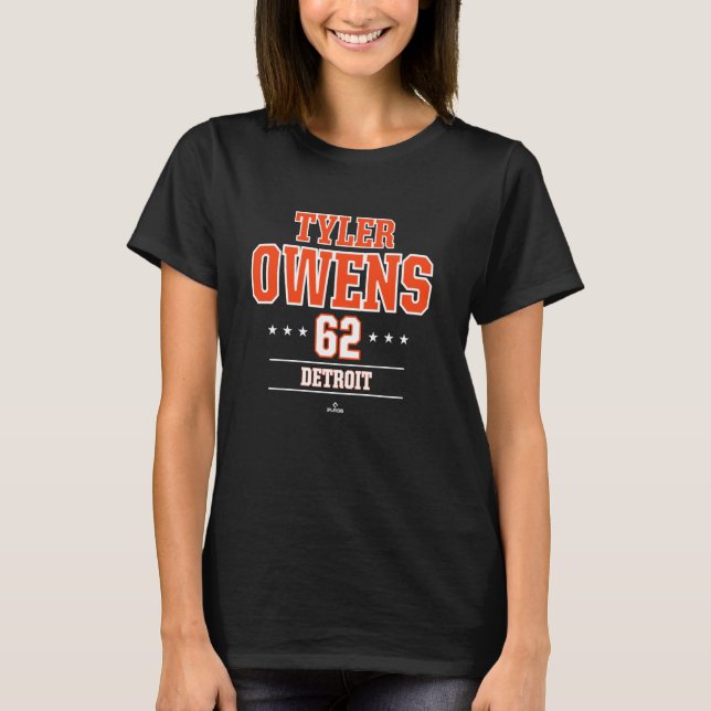 Camiseta Baseball Star Tyler Owens Detroit MLBPA (Frente)