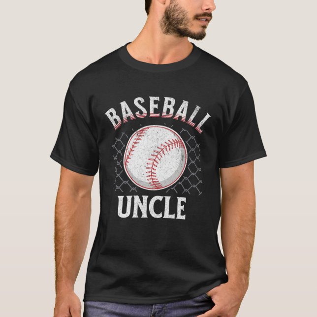 Camiseta Baseball Uncle Ball Heart Uncles Father s Day spor (Frente)