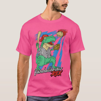 Camiseta Baseballsaurus T-Rex Dinossaur Jogador De Beisebol