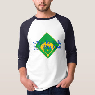 Camiseta Basebol da construção