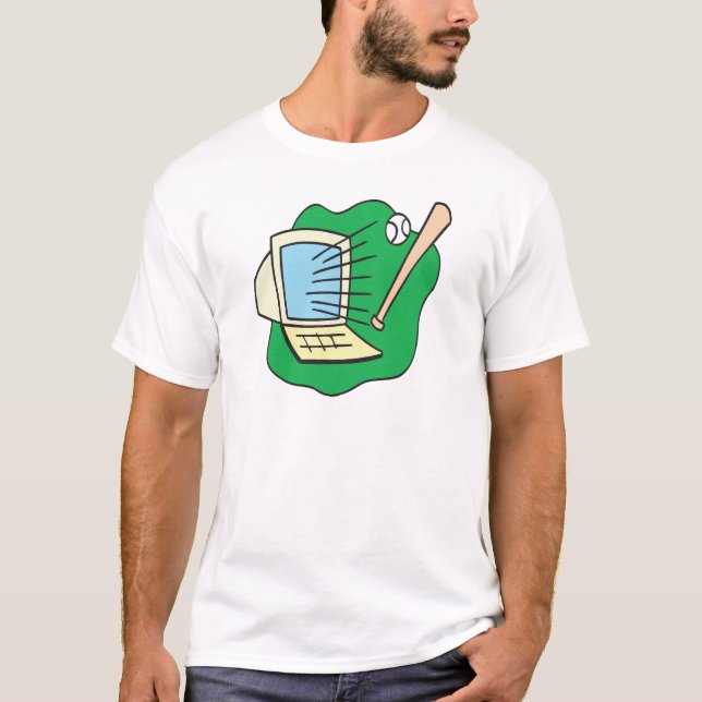 Camiseta Basebol da fantasia (Frente)