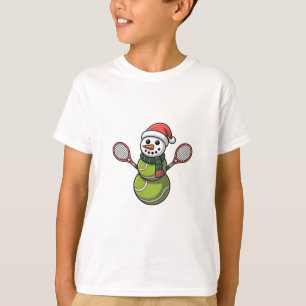 Camiseta Basebol de Boneco de Neve Natal Papai Noel Basebol