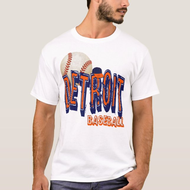 CAMISETA BASEBOL DE DETROIT (Frente)