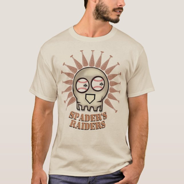 Camiseta Basebol dos incursores de Spader (Frente)