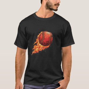 Camiseta Basebol em Chamas