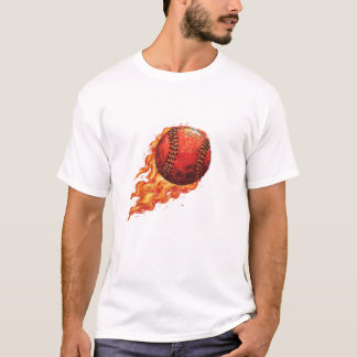 Camiseta Basebol em Chamas