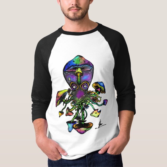 Camiseta Basebol Longsleeve de Ocotoshroom (Frente)