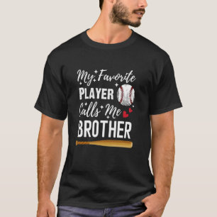 Camiseta Basebol Meu Jogador Favorito Me Chama de Irmão Cor